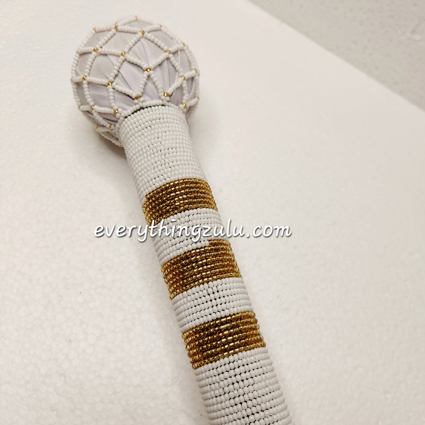 Beaded Zulu knobkerrie