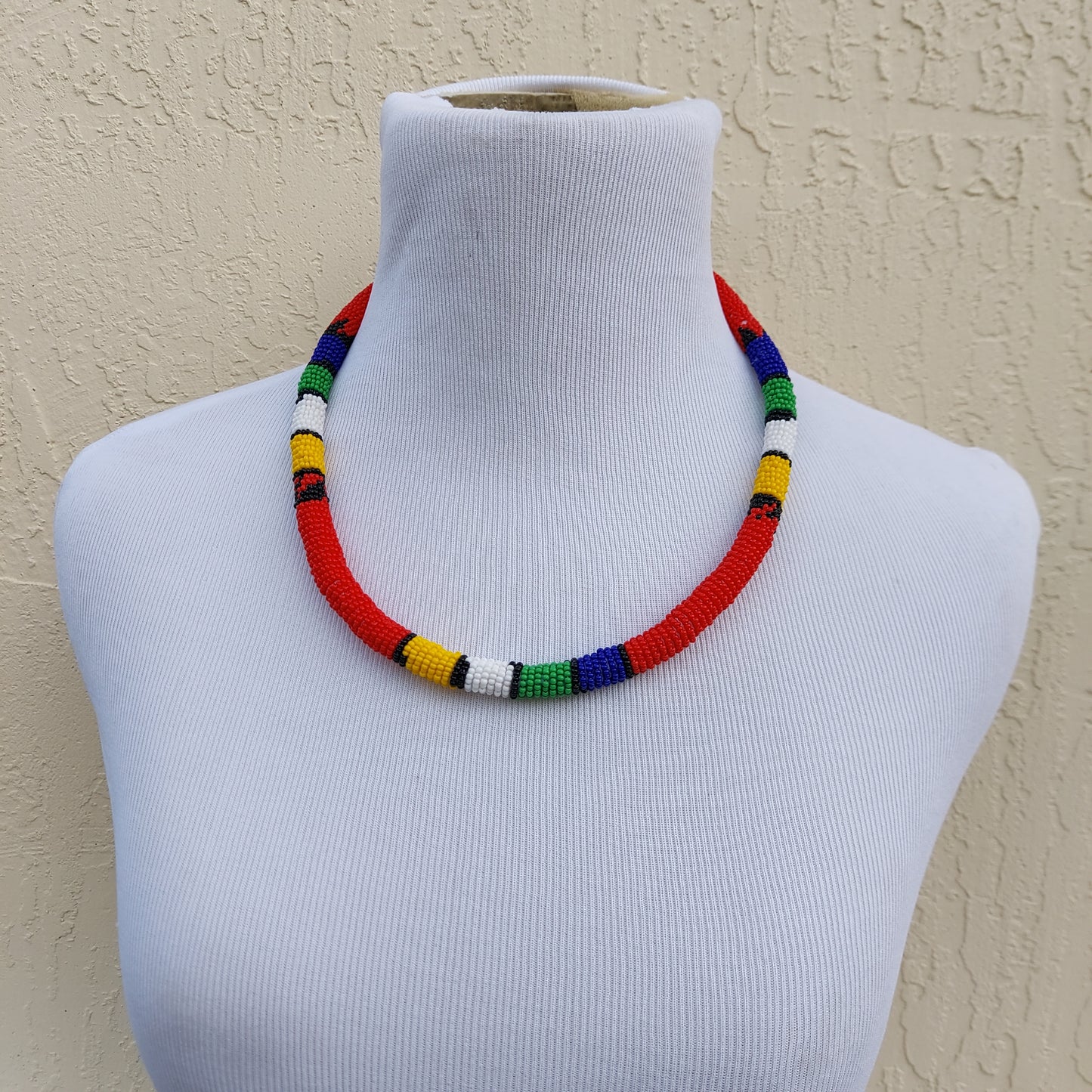 Beaded Straw Necklace/headband and bangle. Women's jewelry