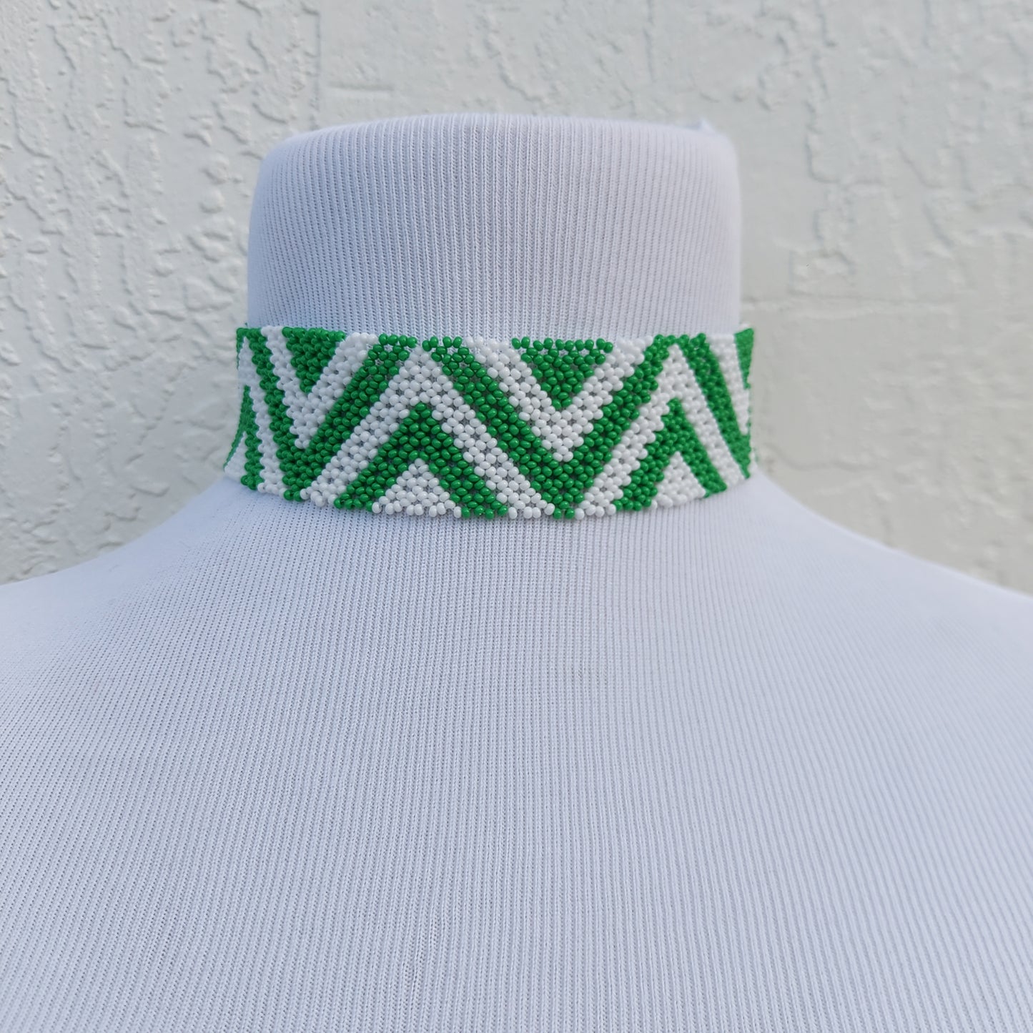 2 Color Beaded Zulu Choker