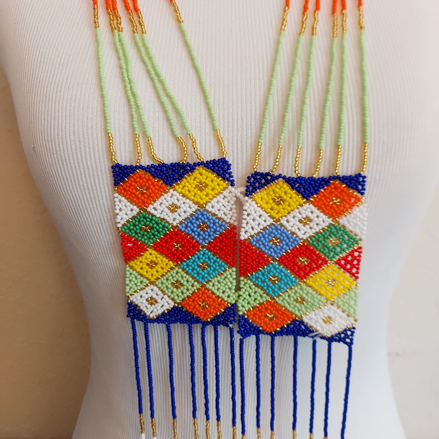 Beaded Necklace. Unisex jewelry