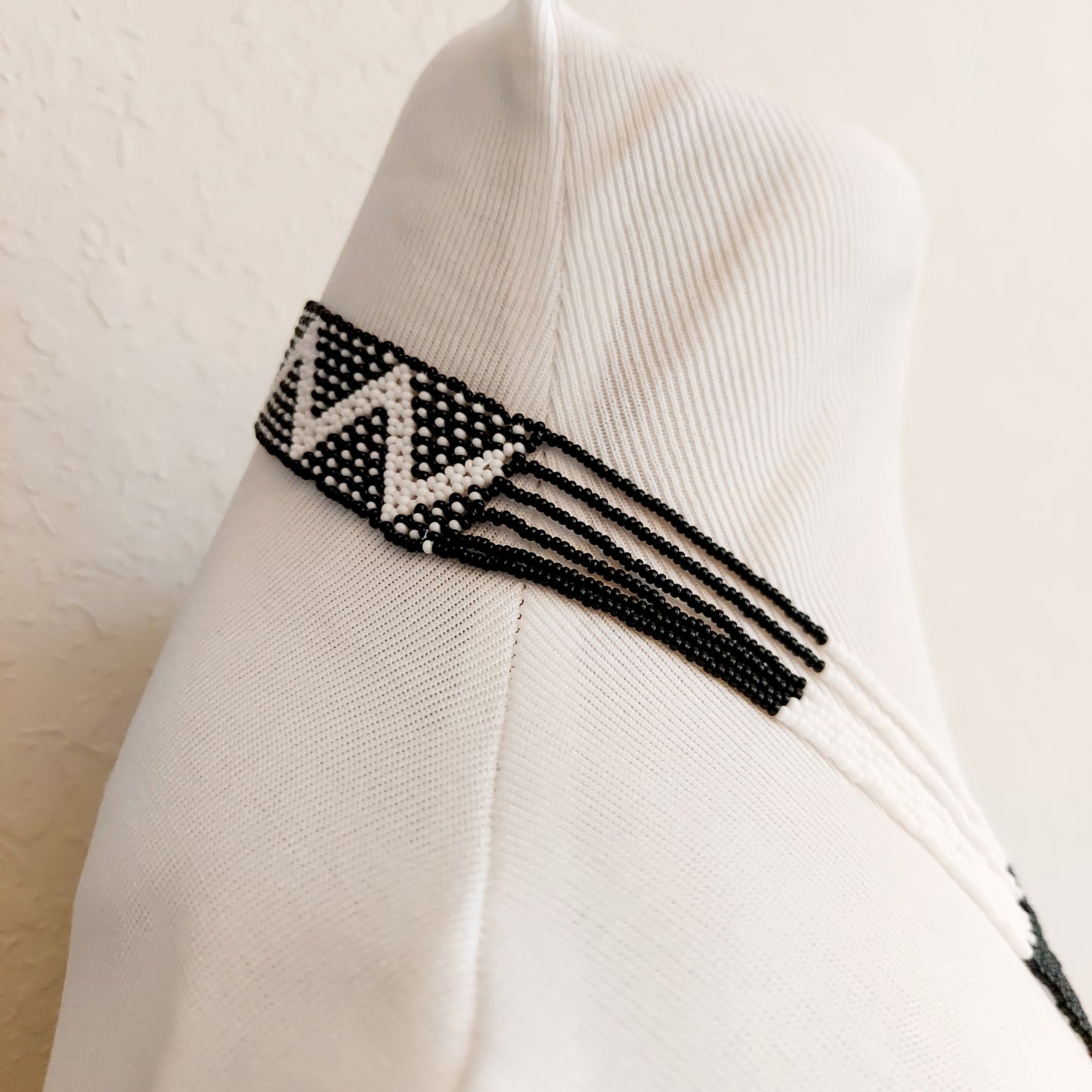 Black and white Xhosa Necklace. Unisex jewelry