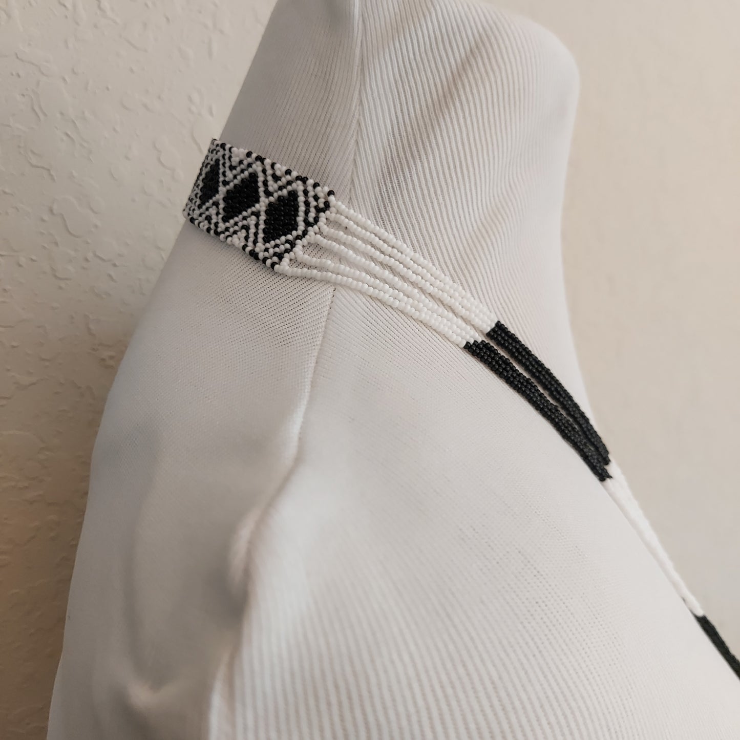 Black and white Xhosa Necklace. Unisex jewelry