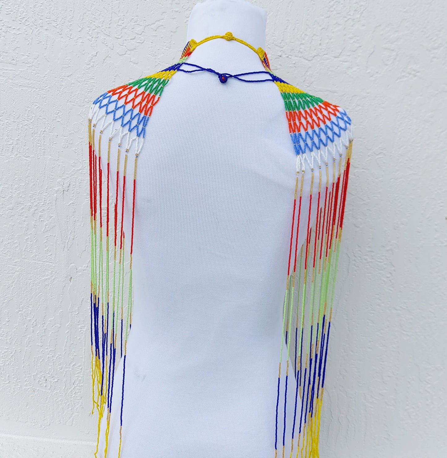 Beaded Bib Zulu Necklace . Women's jewelry