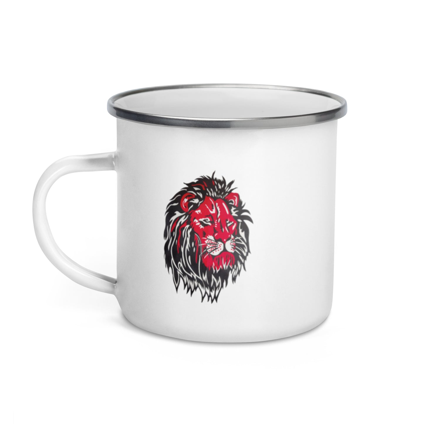 Ancestral Red Lion Enamel Mug