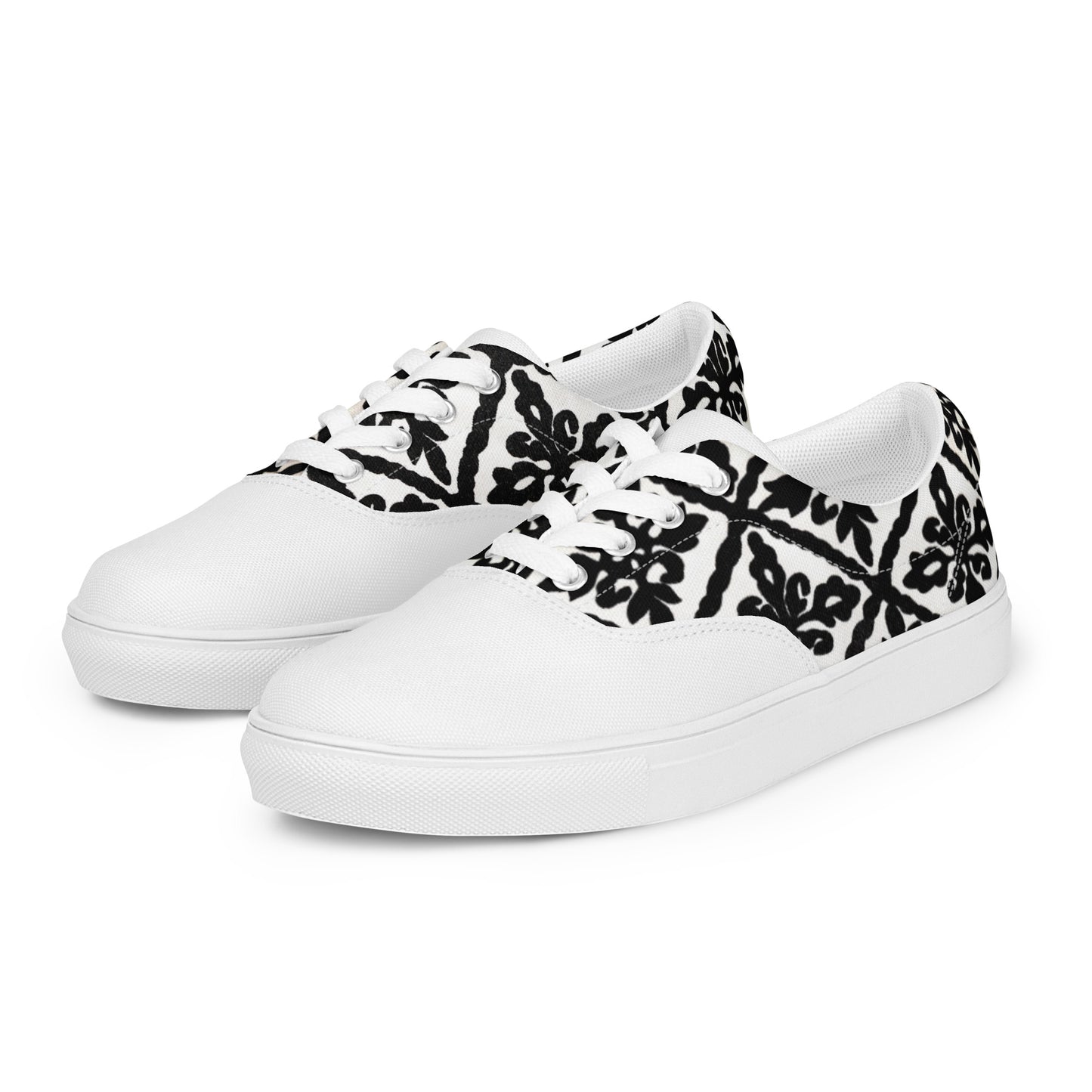 Ancestral Black Njeti Women’s lace-up canvas shoes