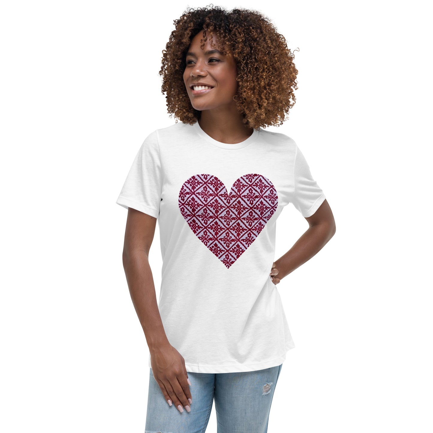 Ancestral Maroon Njeti Women's Relaxed T-Shirt