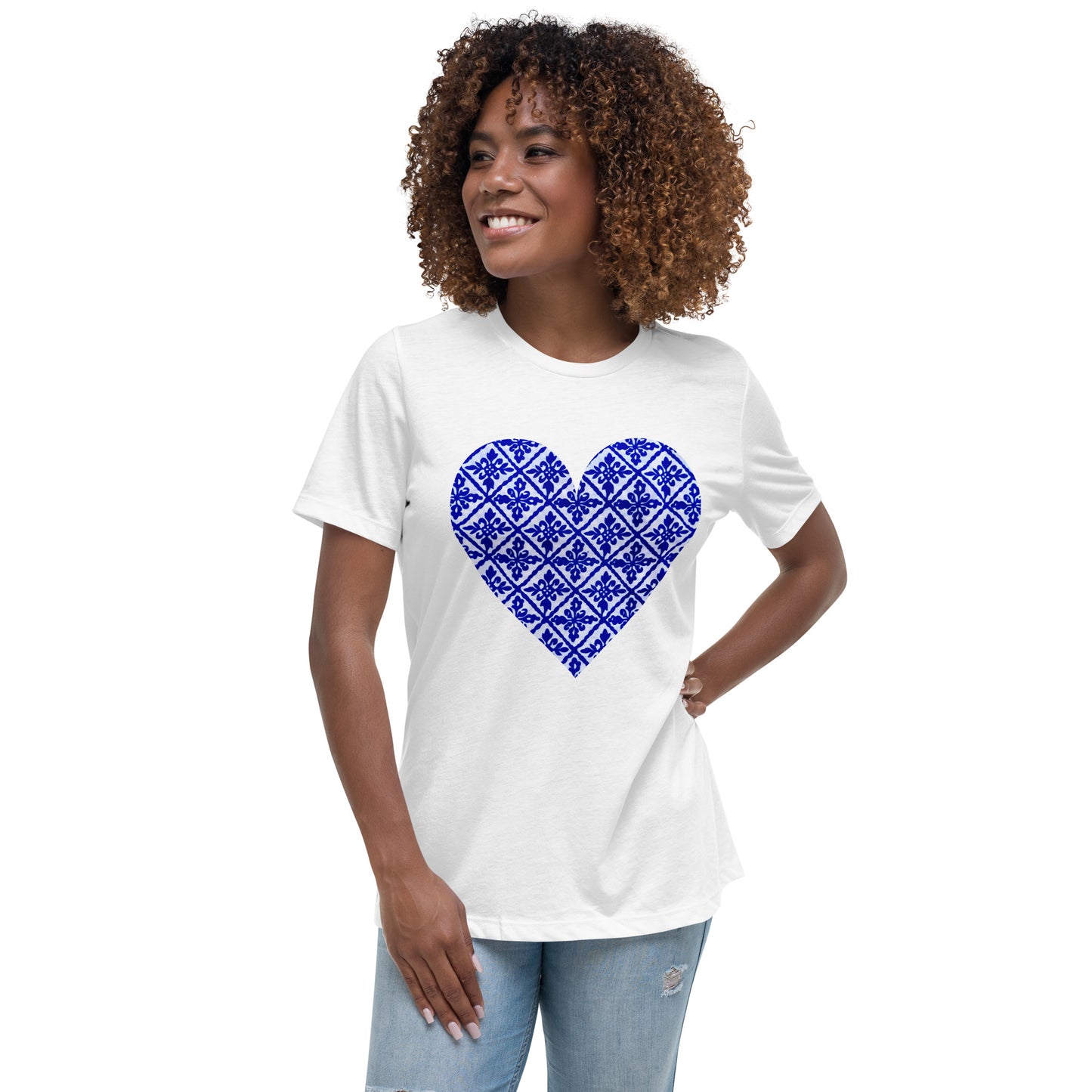 Ancestral Blue Njeti Women's Relaxed T-Shirt