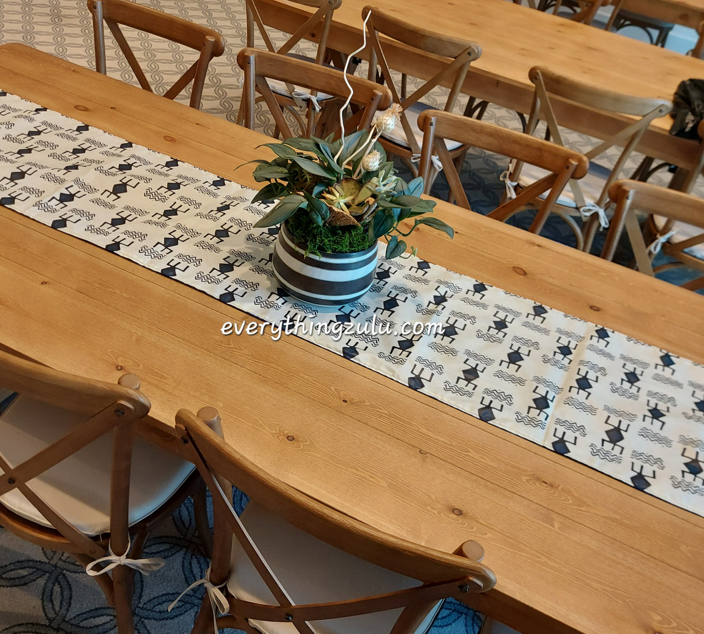 African print table runners