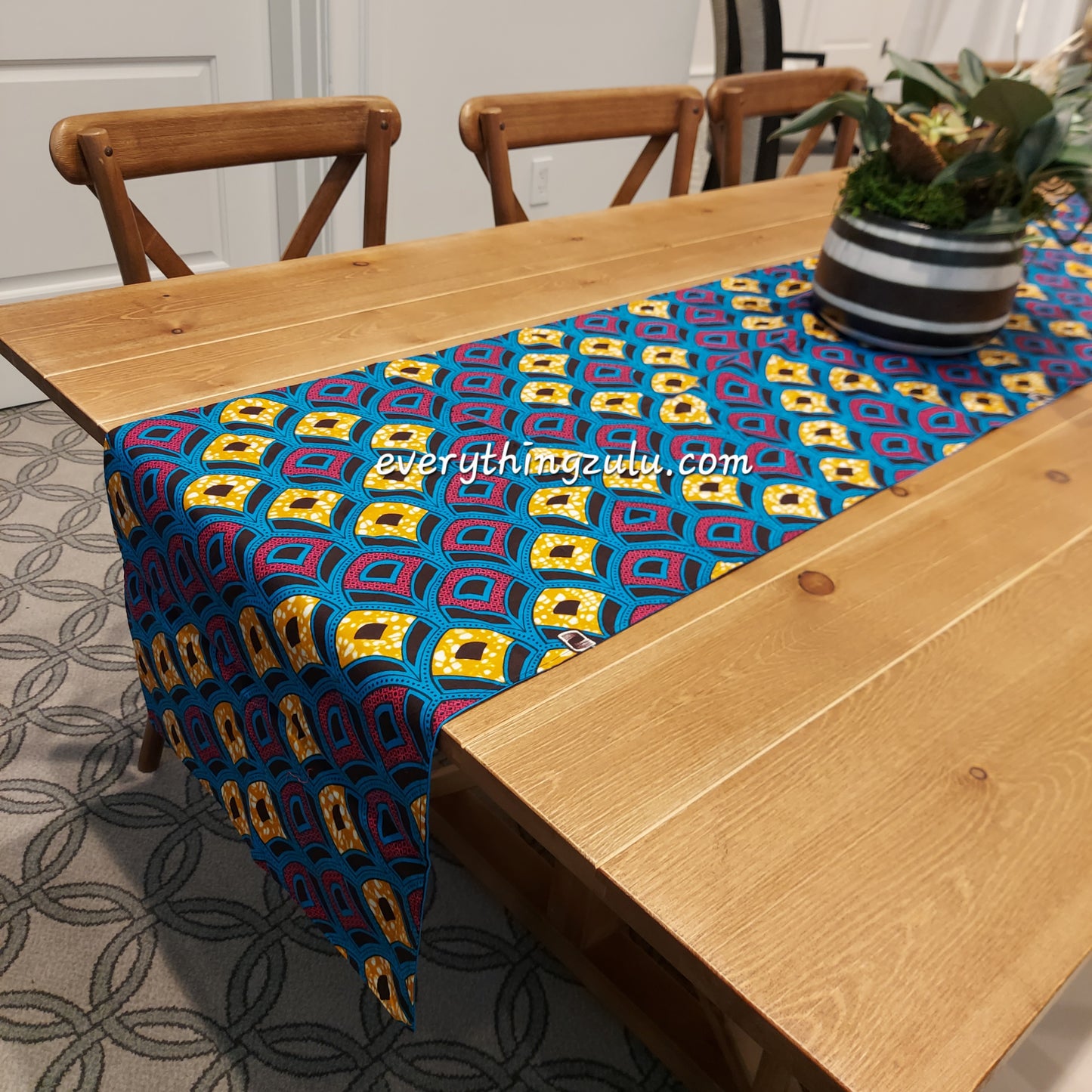 African print table runners