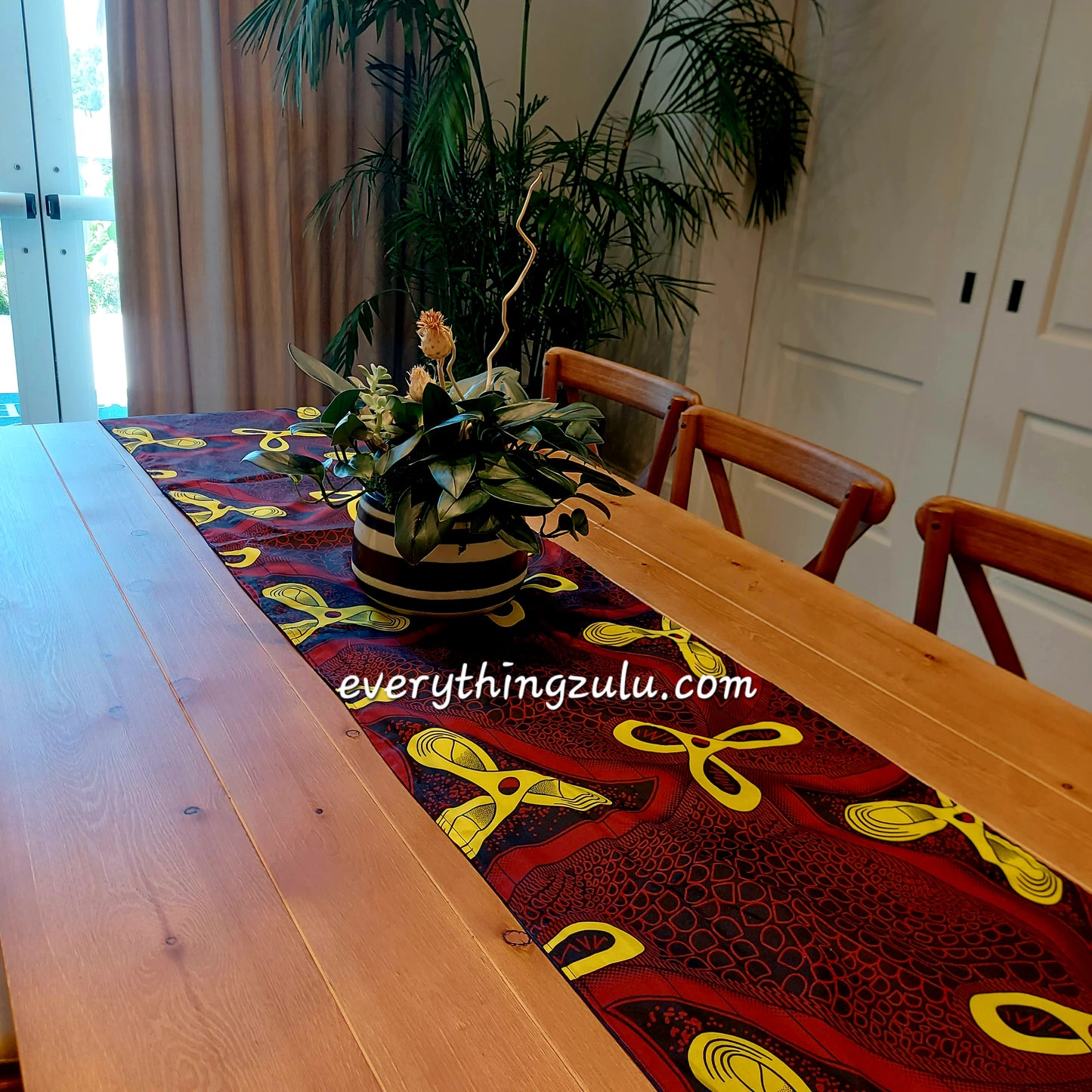 African print table runners