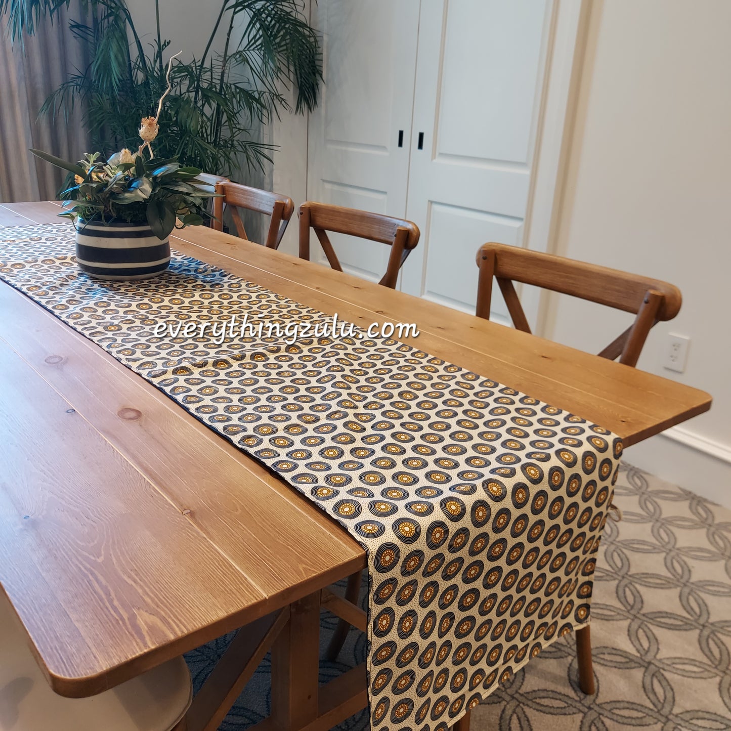 African print table runners