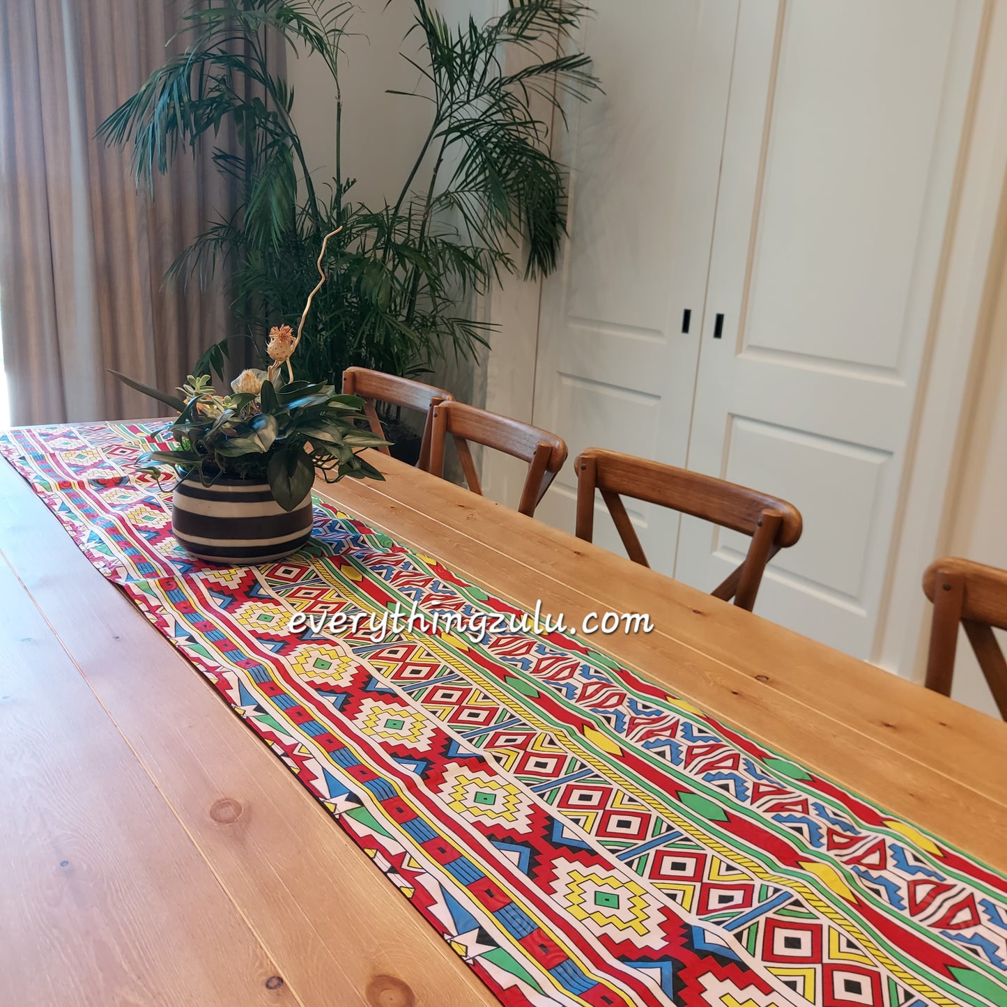 African print table runners