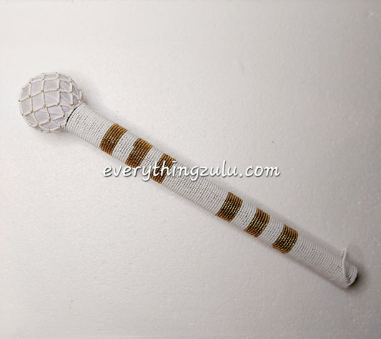 Beaded Zulu knobkerrie