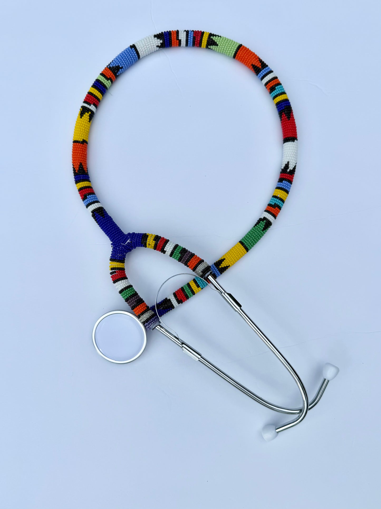 Beaded stethoscope.