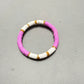 Pink and white bangle