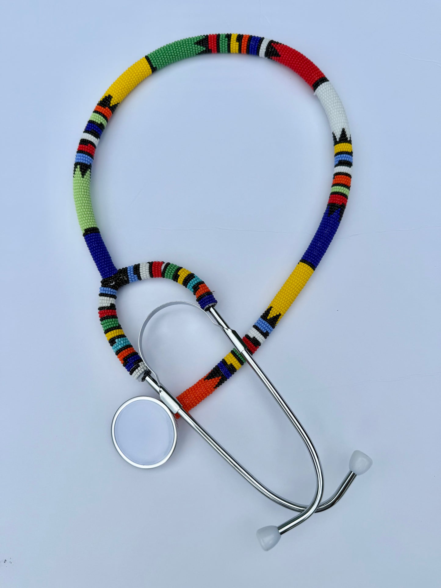 Beaded stethoscope.