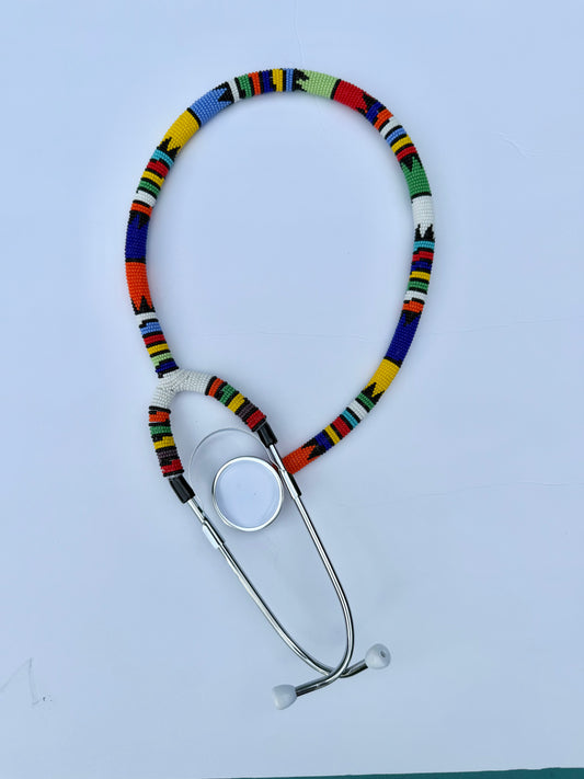 Beaded stethoscope.