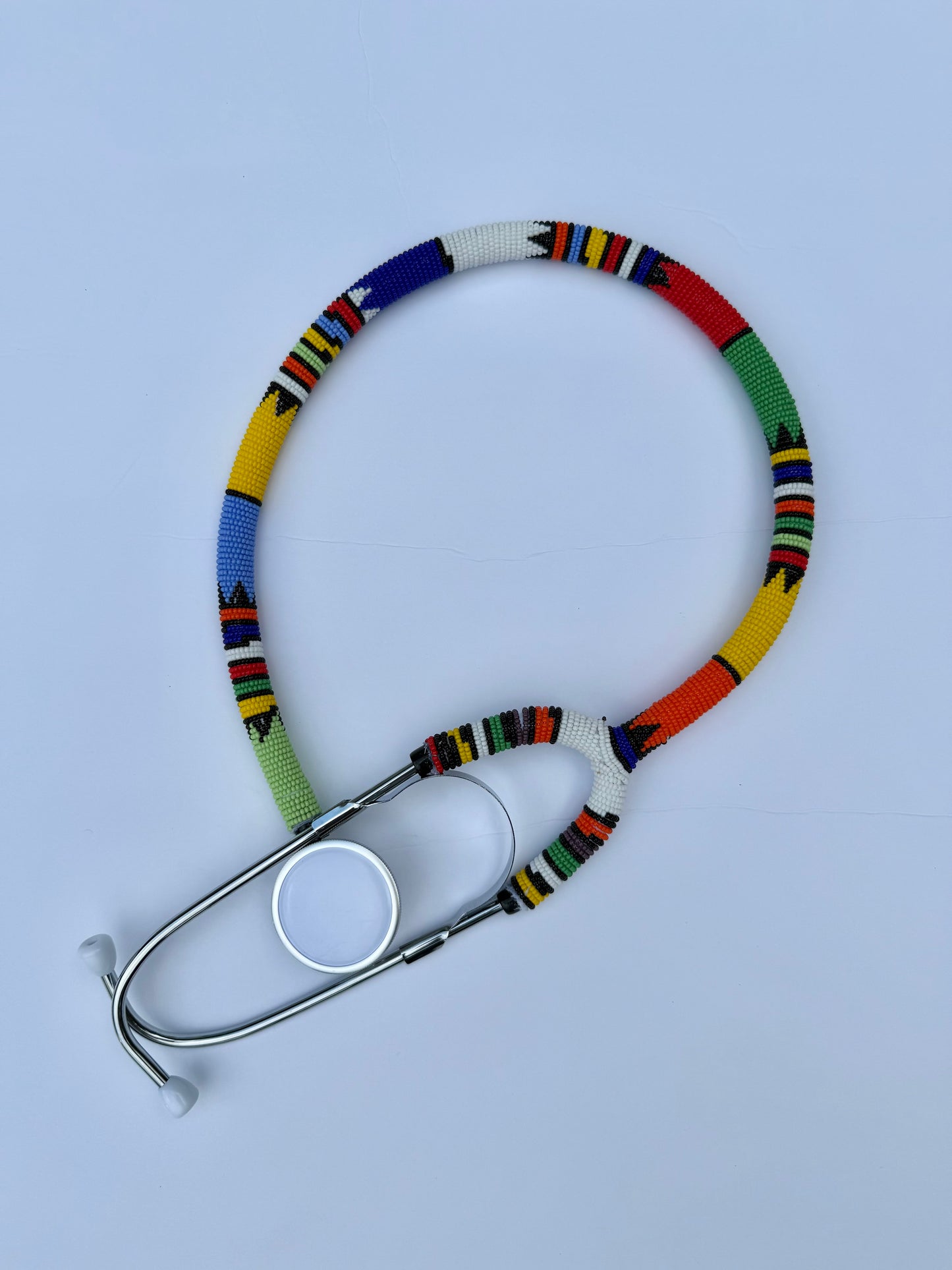 Beaded stethoscope.