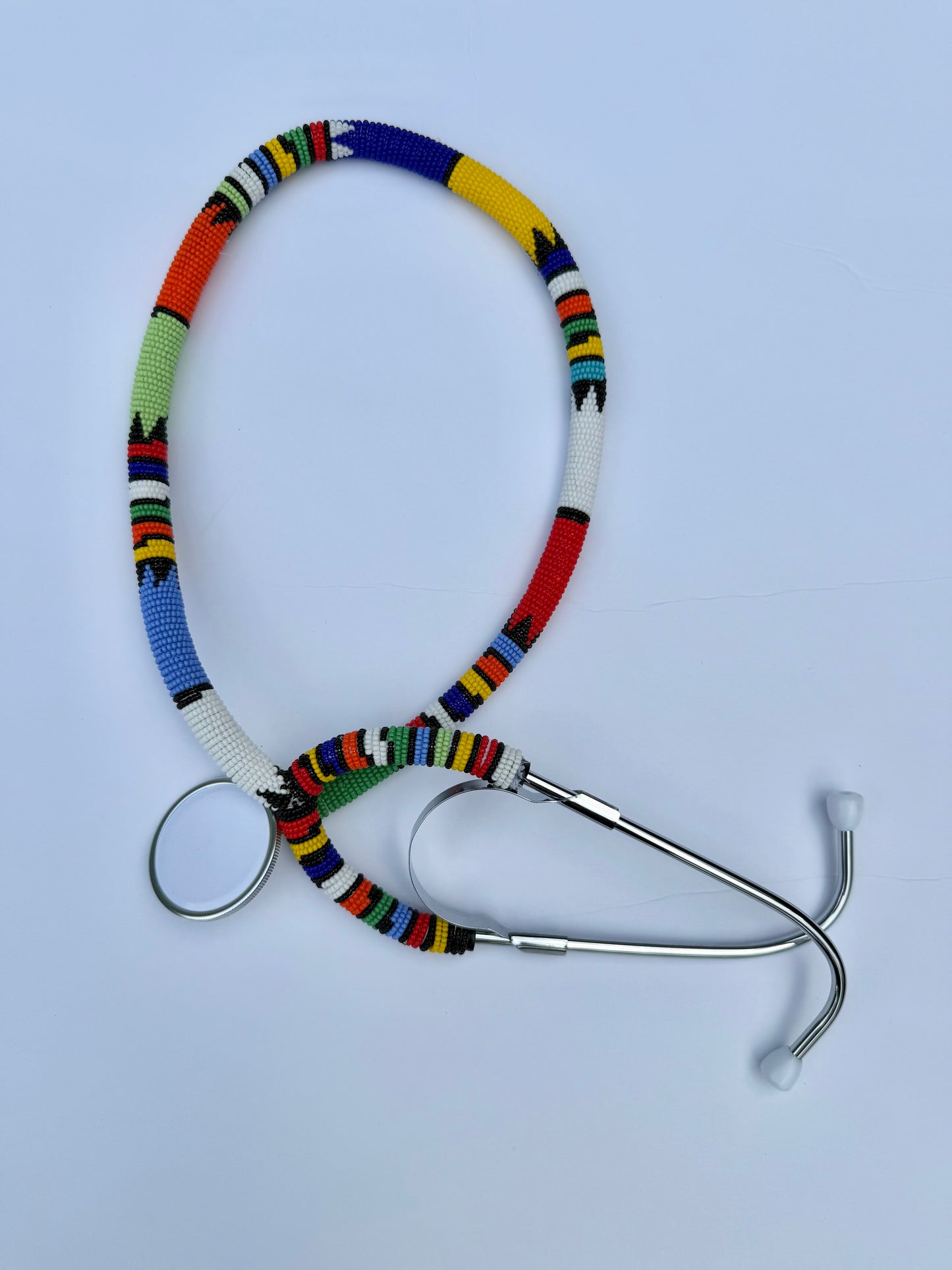 Beaded stethoscope.