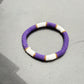 Purple and white bangle
