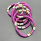 Pink and white bangle