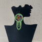Light green Beaded Zulu Earrings
