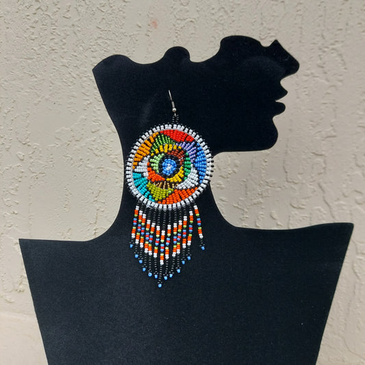 Zulu dream catcher Earrings