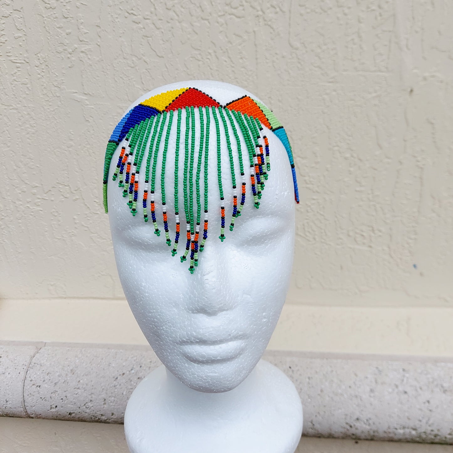 Green tassel Headband/choker