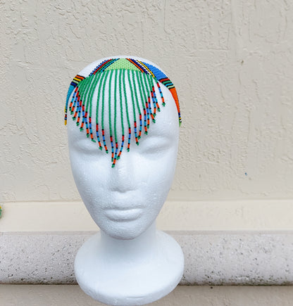 Green tassel Headband/choker