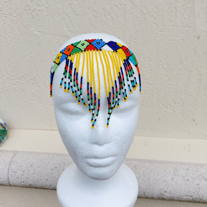 Yellow tassel Headband/choker