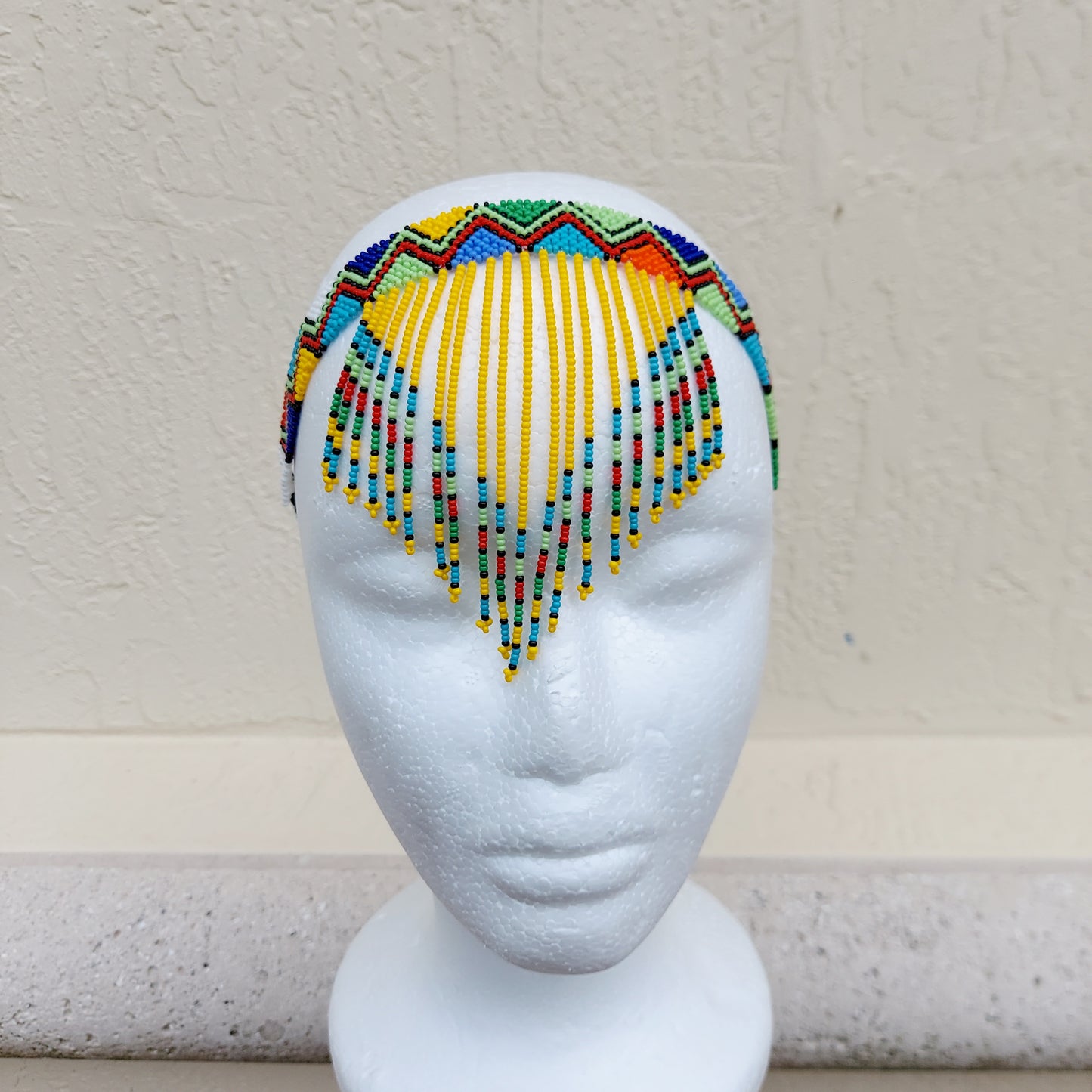 Yellow tassel Headband/choker