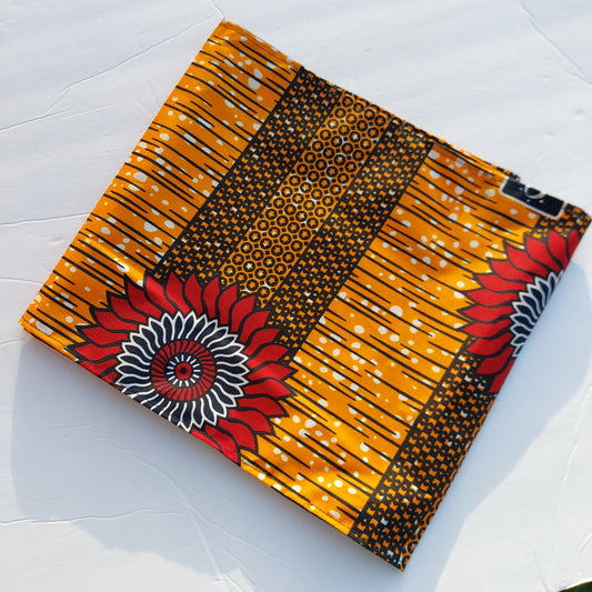 African print head wrap. African print doek