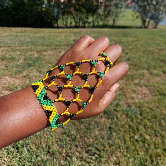 2 Color Beaded Zulu glove