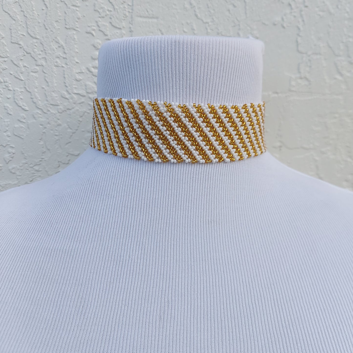 2 Color Beaded Zulu Choker