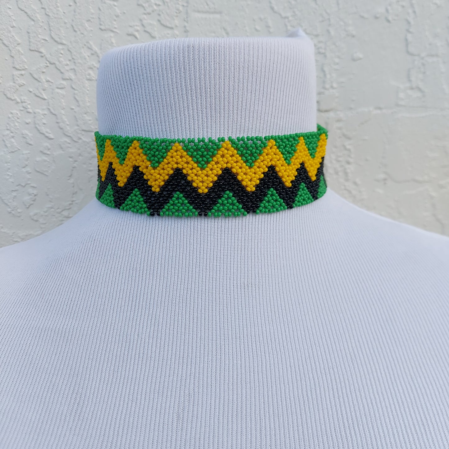 2 Color Beaded Zulu Choker