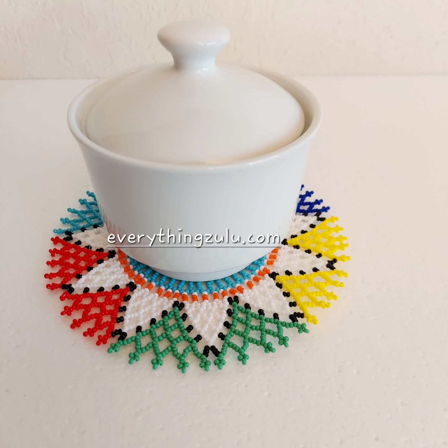 Set of 2 Beaded Coasters