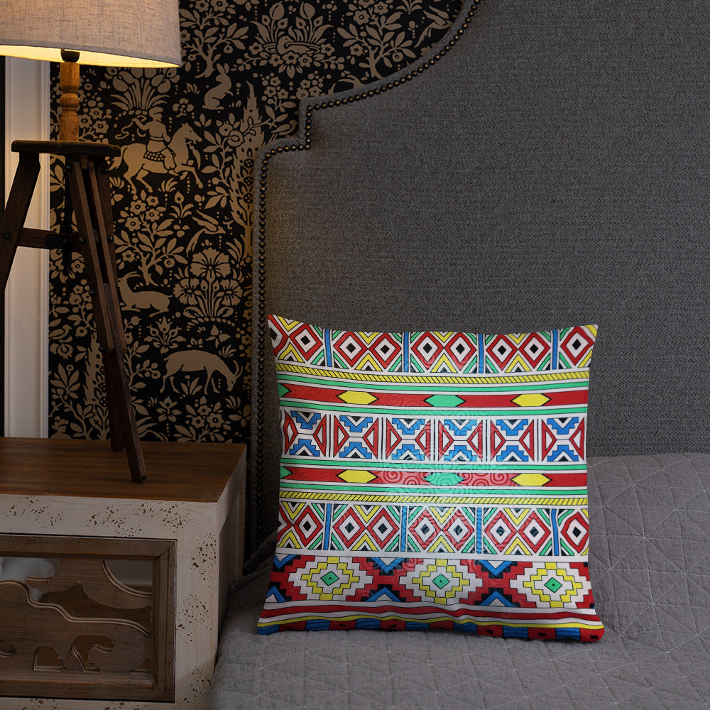 Ndebele Print Basic Pillow