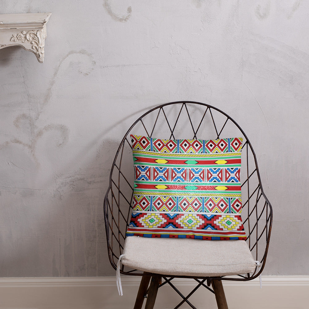 Ndebele Print Basic Pillow