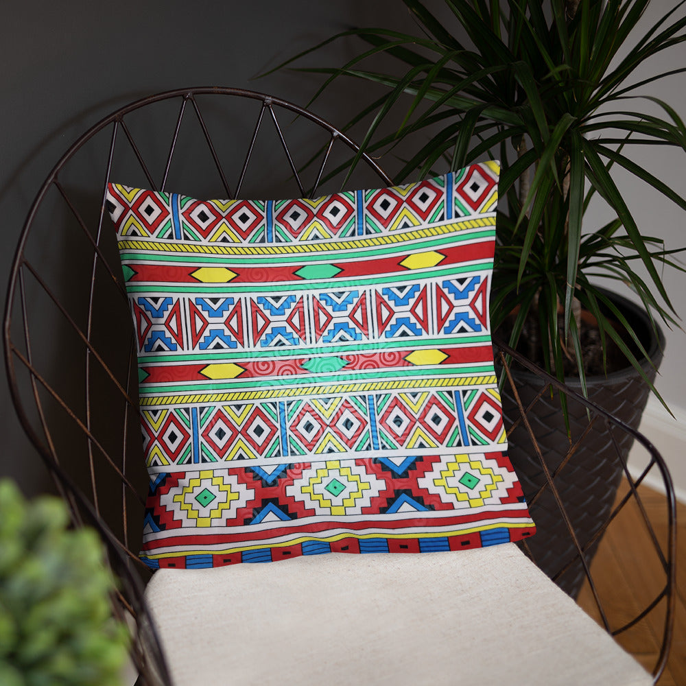 Ndebele Print Basic Pillow