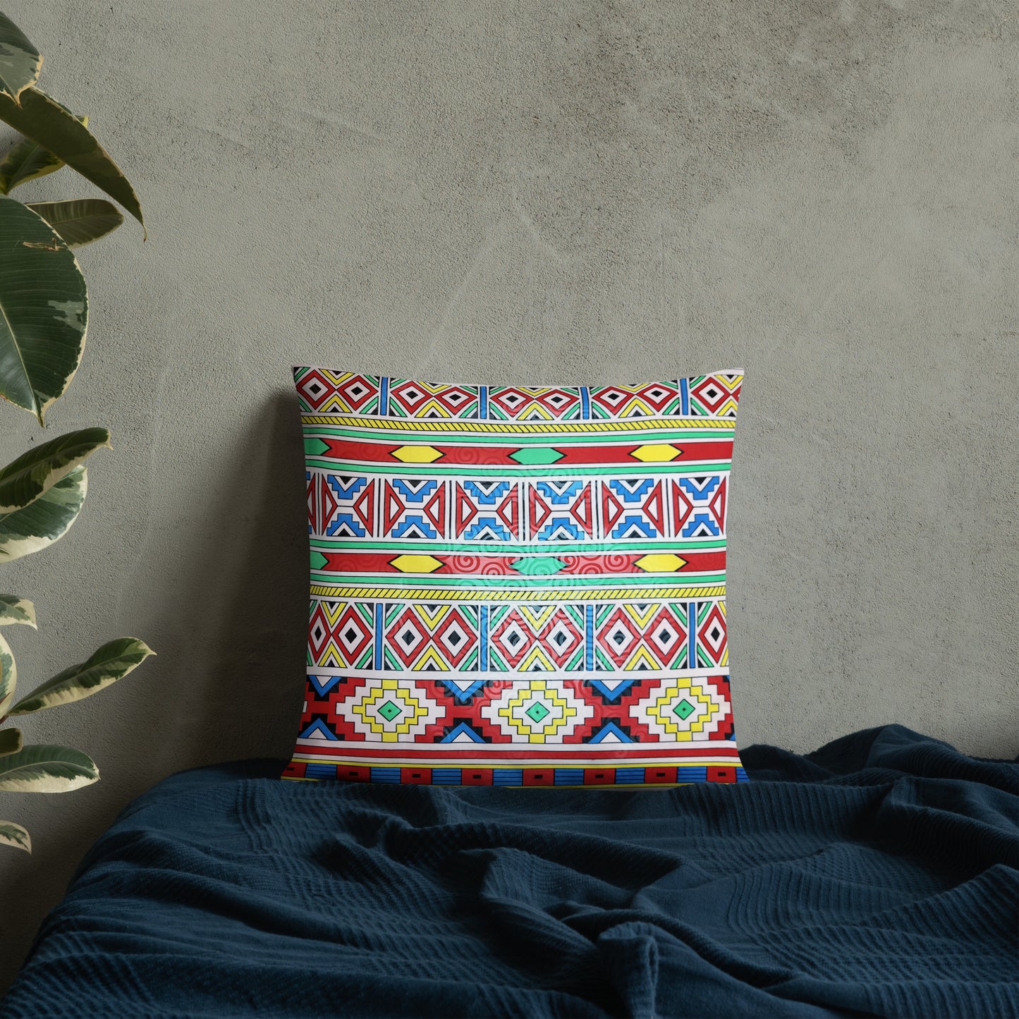 Ndebele Print Basic Pillow