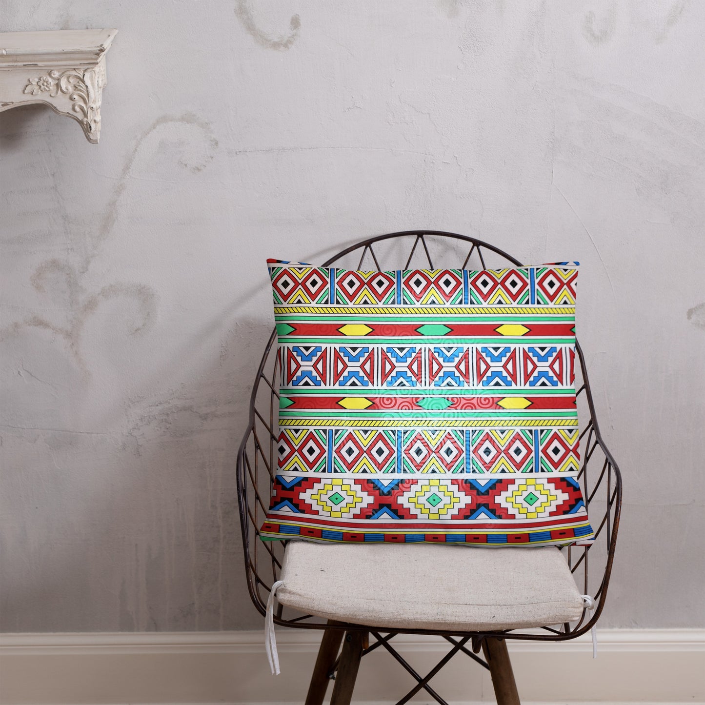 Ndebele Print Basic Pillow