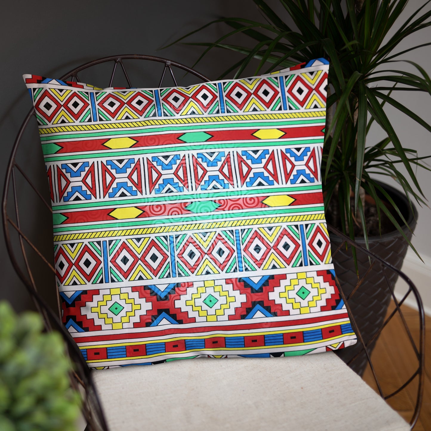 Ndebele Print Basic Pillow