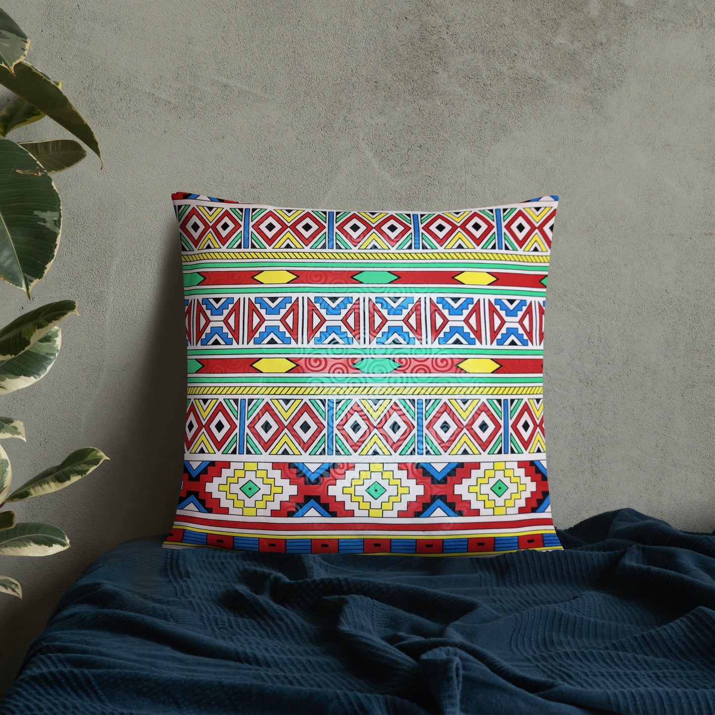 Ndebele Print Basic Pillow