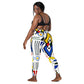 Ndebele Print Crossover leggings with pockets