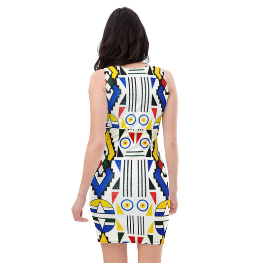 Ndebele Print Sublimation Cut & Sew Dress