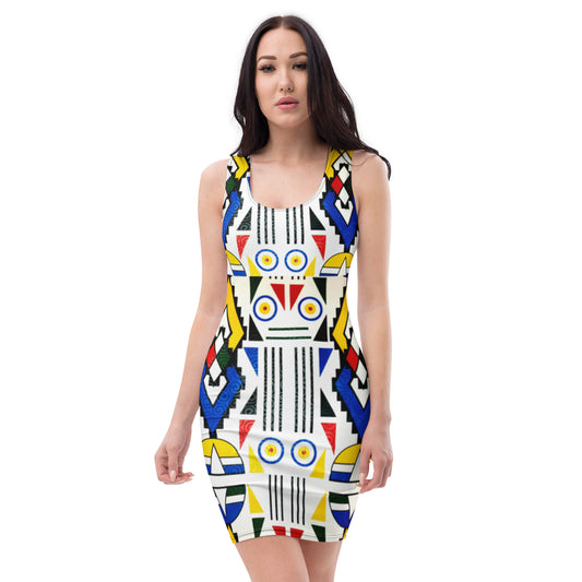 Ndebele Print Sublimation Cut & Sew Dress