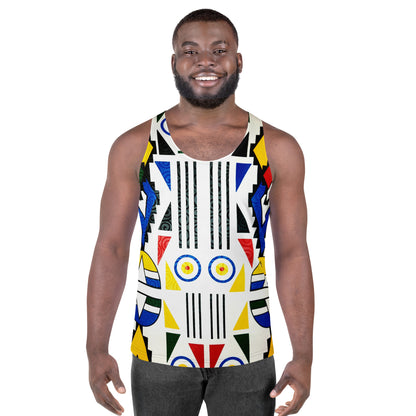 Ndebele Print Unisex Tank Top