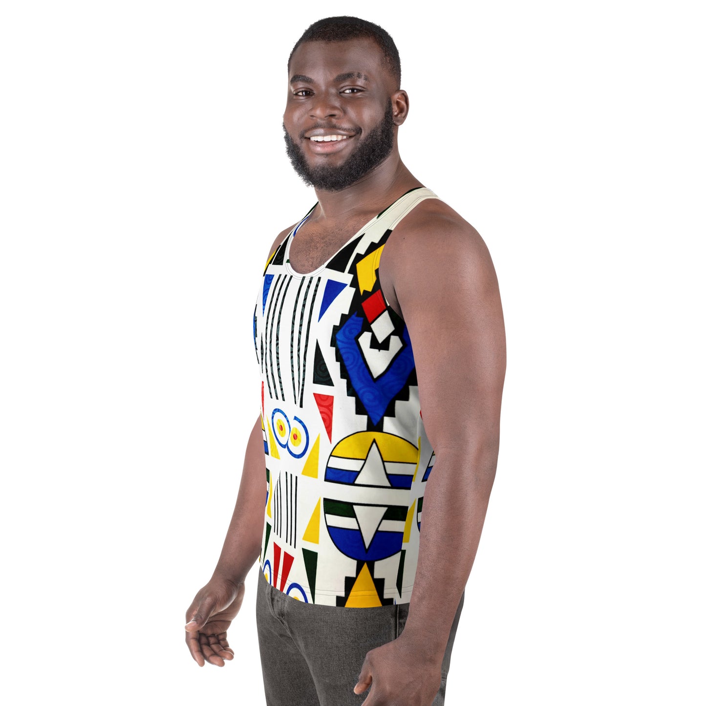 Ndebele Print Unisex Tank Top