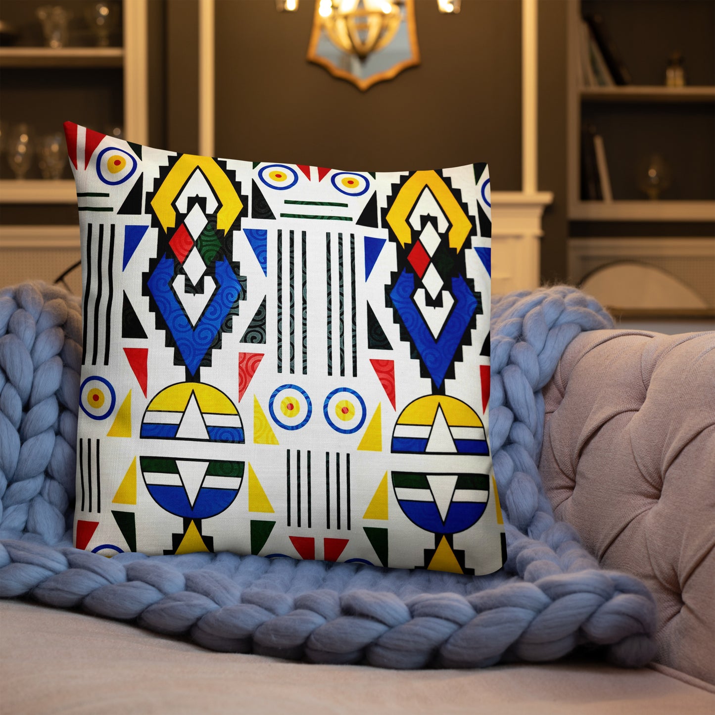 Ndebele Print Premium Pillow