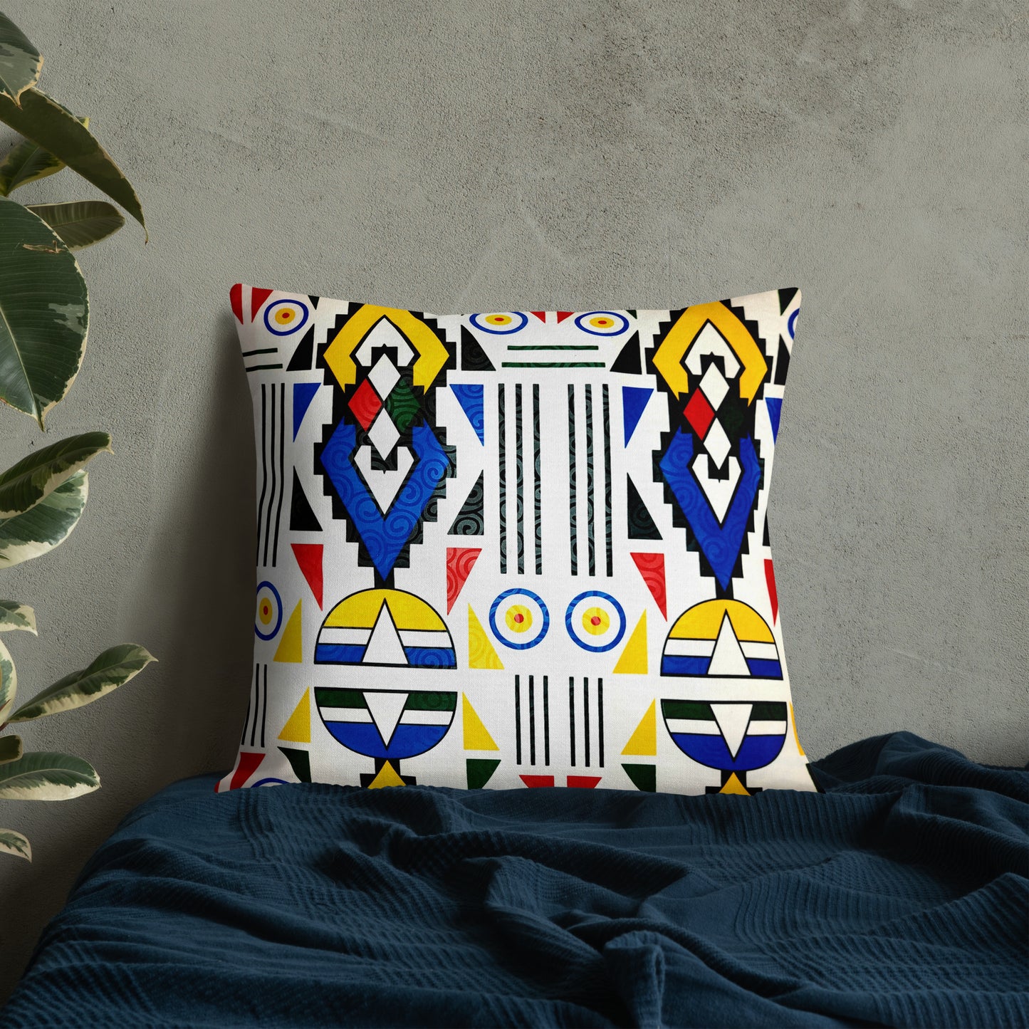 Ndebele Print Premium Pillow